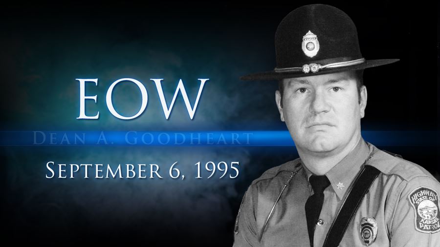 End of Watch Master Trooper Dean Goodheart; September 6, 1995