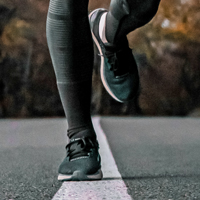 image of runner's feet