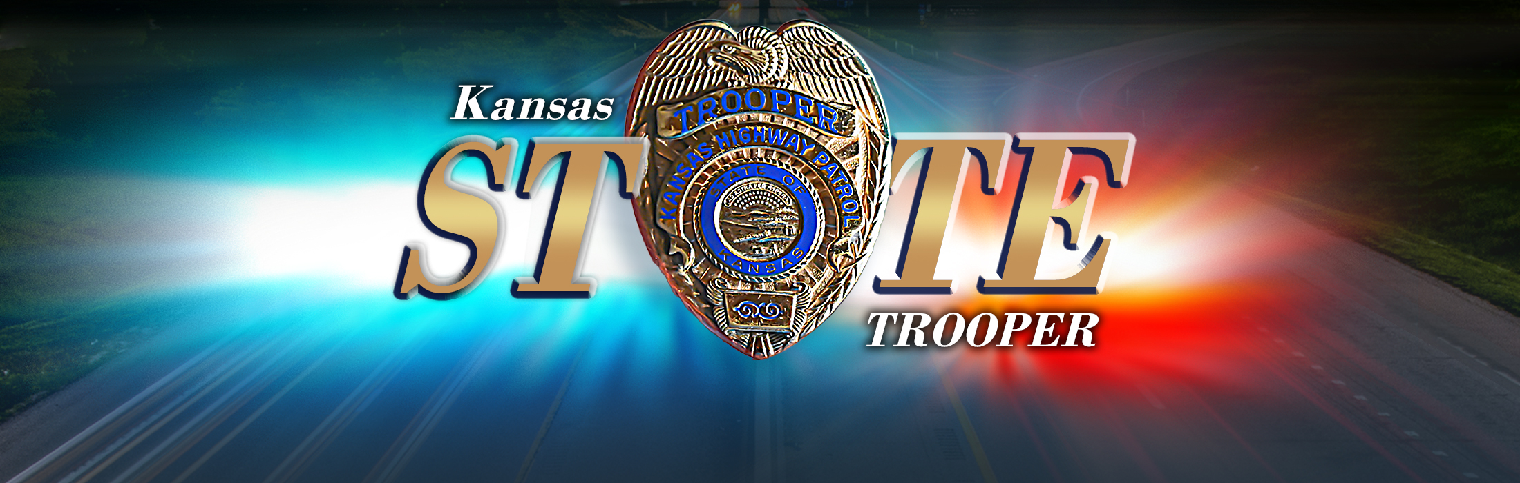 State Trooper wording with badge