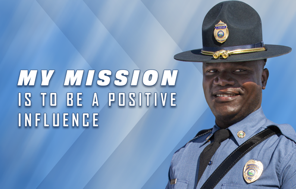 Diverse male trooper meme saying my mission is to be a positive influence
