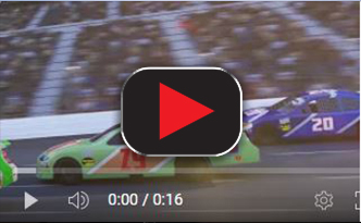 play video icon with race car